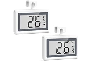 AMIR Digital Refrigerator Thermometer with LCD Display, High Accuracy ±1°C, Waterproof Fridge/Freezer Temperature Monitor for