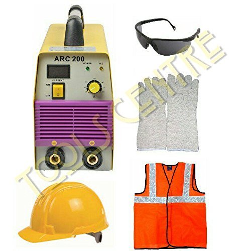 Krost New Technology Inverter Welding Machine-Arc 200 With Safety Equipments & Welding Accessories Combo.