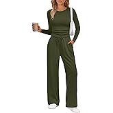 LILLUSORY 2 Piece Lounge Sets for Women Fall Outfits 2026 Two Piece Travel Sweatsuits Business Casual Fashion Clothes