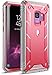 Galaxy S9 Rugged Case, Poetic Revolution [360 Degree Protection] Full-Body Rugged Heavy Duty Case with [Built-in-Screen Protector] for Samsung Galaxy S9 Pink/Gray