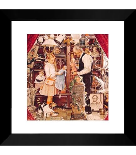 Amazon.com: Teachers' Birthday 15x15 Framed Art Print by Rockwell