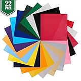 Heat Transfer Vinyl Assorted Colors - 22 Sheets - 12