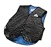 HyperKewl 6529-BK-L Light Weight Evaporative Cooling Sport V-Neck Vest with Zipper Closure, Quilted Nylon Outer with HyperKewl Fabric, Black, Large