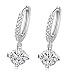 Ocaler Gold / Silver Plated Crystal Rhinestone Hoop Hook Earrings 