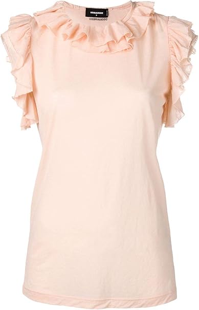 DSQUARED2 Luxury Fashion Mujer S72GD0154S23325217 Rosa T-Shirt | Temporada Outlet: Amazon.es: Ropa y accesorios