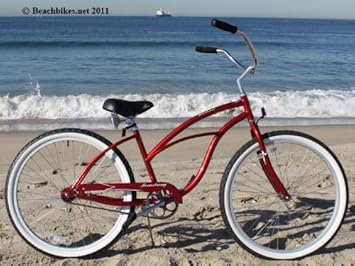 Firmstrong Urban Lady Single Speed, Red - Women's 26" Beach Cruiser Bike