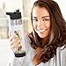 Water Bottle with Fruit Infuser, Bonus 2For1 :: Bottom Infusers :: Flip-Top Lids :: Strong Lightweight Tritan Plastic :: Portable Slim Design :: BPA Free :: Superior Lifetime Peace-of-Mind (24oz x 2)