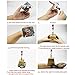Moxa Stick Bamboo Holder Box,Moxibustion Acupoint Massage Device Tool with Free 10Pcs Pure Moxa Rolls (1 Hole)