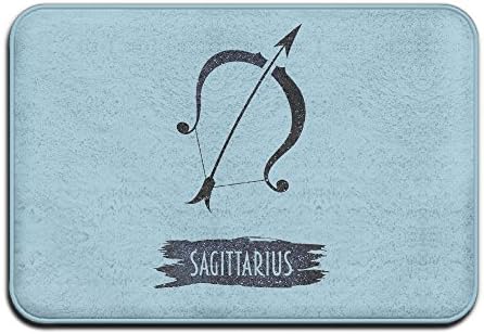 Horoscope Sagittarius 16 By 24-Inch Fabric Door Mat Entrance Mat For Home Clean Absorbent Antiskid Design Kitchen Bath Mats