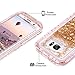 Coolden Case for Galaxy S7 Edge Case Protective Glitter Case for Women Girls Cute Bling Sparkle 3D Quicksand Heavy Duty Hard Shell Shockproof TPU Case for Samsung Galaxy S7 Edge, Light Coffee