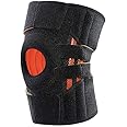 Adjustable Knee Brace with Side Stabilizers & Patella Gel Pads for Maximum Support