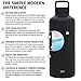 Simple Modern 84 Ounce Summit Water Bottle - Stainless Steel Half Gallon Flask +2 Lids - Wide Mouth Double Wall Vacuum Insulated Black Leakproof - Midnight Black