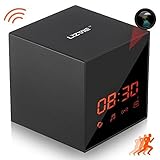 LIZVIE HD Wireless Spy Clock Camera- Auto Night Vision Camera,Motion detection Invisible Cam,Home Security Monitor Alarm Clock Camera,Music player,FM radio(Pro Model)