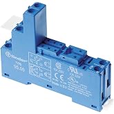 Relay Socket with CAGE Terms for Panel OR Rail DIN 35mm RELE Series 40.51-40.52 - 40.61 1-2 Contacts Pitch 5mm 10A FINDER 95.05