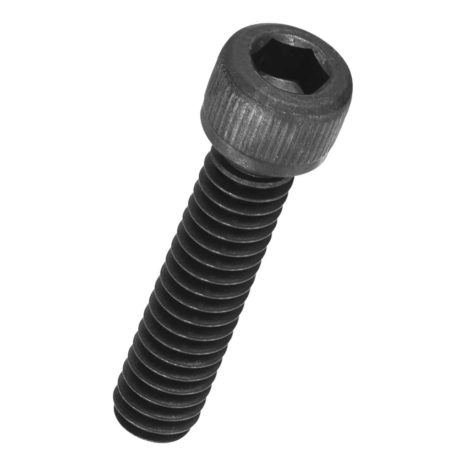 Kozelo 20pcs Socket Head Cap Screws - [1/4"-20 x 1"] Alloy Steel Black Oxide Grade 12.9 Internal Hex Screw for 3D Printer Furniture Industrial Use, Black