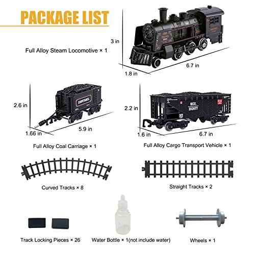 TAMEXI Kids Train Set Electric Metal Alloy Trains Toy for Boys Girls