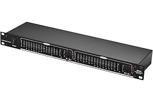 SIUKE DBX Equalizer, EQ-215 Dual Channel 15-Band Equalizer 1U Rack Mount 2-Channel Stereo Graphic Equalizer,Dual Channels Equalizer,Equalizer