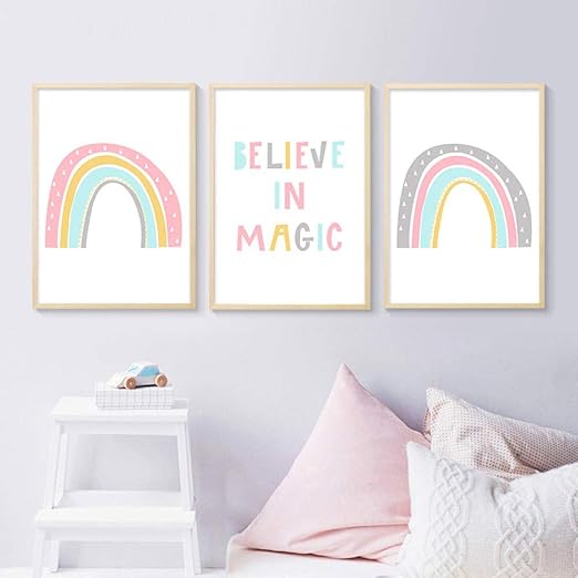nursery rainbow wall art