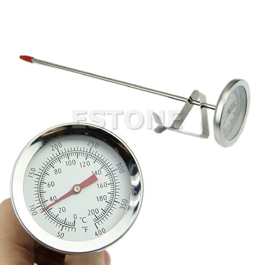 Fanst Temperature Tester,Stainless Steel Oven Cooking BBQ Probe Thermometer Food Meat Gauge 200