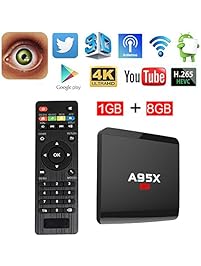 ESHOWEE Android 6.0 R1 TV Box RK3229 1 GB Ram 8 GB ROM Quad Core 4K UHD WiFi & LAN VP9 DLNA H.265