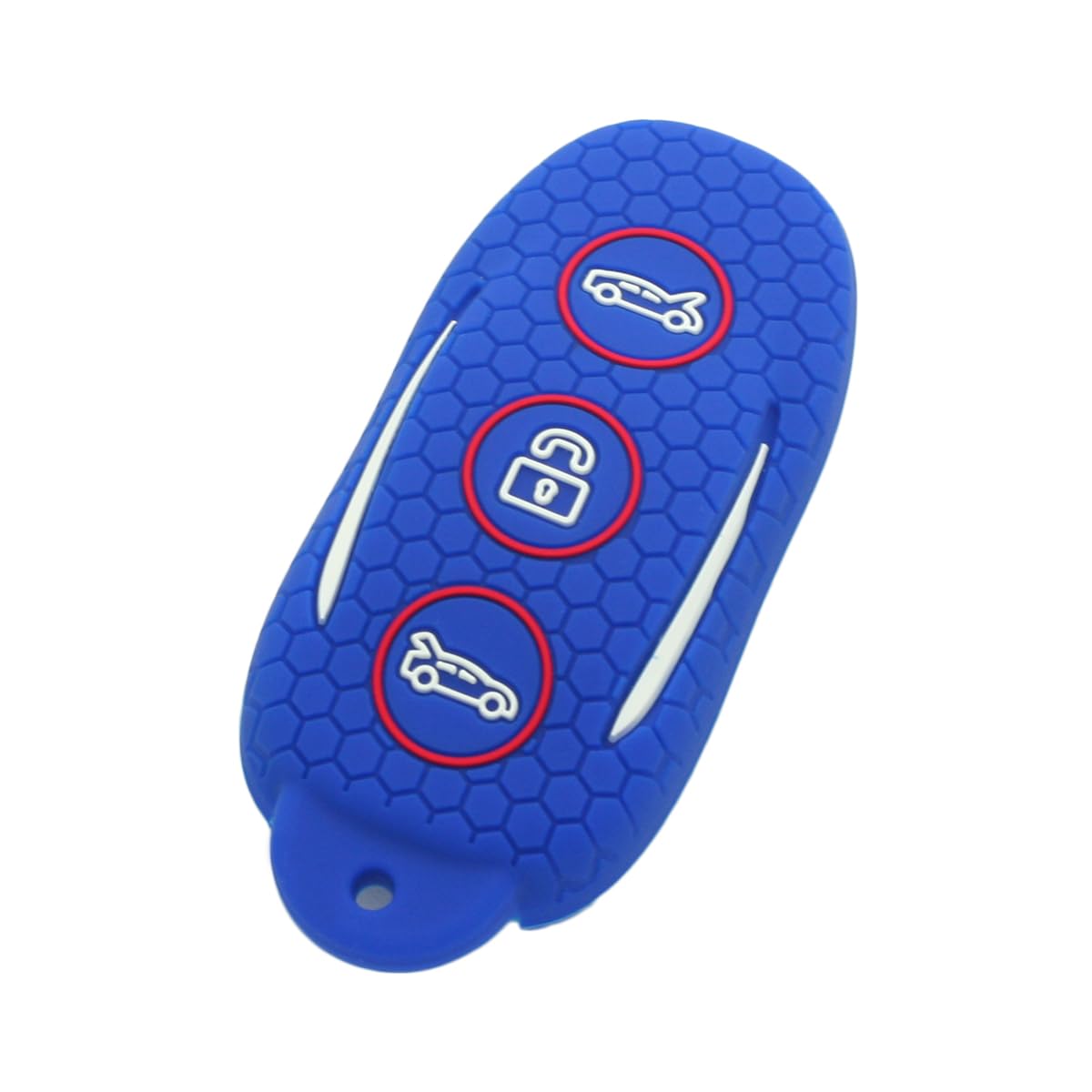 BROVACS Silicone Cover Protector Case Holder Rugged Skin Jacket Non-Slip Compatible with TESLA 3 Button Remote Key Fob CV2691 Deep Blue