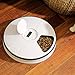 Tarvos Automatic Pet Feeder for Cats and Dogs - Dry or Wet Food Dispenser - 6 Meal Trays with Portion Control - Voice Reminder and LCD Smart Programmable Clock