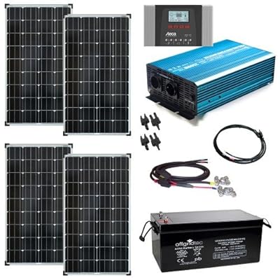 12V Solaranlage Autark XL-Master 520W Solar Leistung 2000W 230V