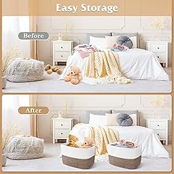 WISELIFE Storage Basket 3 Pack, Laundry