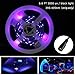 AMARS Black LED Lights Strip for Decoration, DC12V 24W 5050 SMD 2M/6.6FT 390nm-405nm Flexible Blacklights Fixture