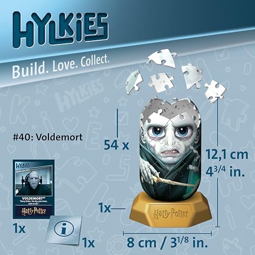 Hylkies: personaggi da collezione di Harry Potter da assemblare da soli - Figura #40 - Voldemort - Costruisci, innamora, colleziona - minifigure per i fan di Hogwarts