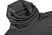 Coofandy Mens Slim Fit Underwear Thermal Turtleneck Pullover Thermal Sweaters,Dark Gray,Medium