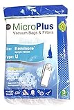 Green Klean MicroPlus Vacuum Bags - Kenmore Type U - w/ Allergy Shield and 100% Biodegradable Materials