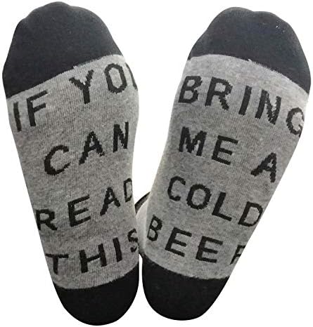 Novelty Cotton Socks - IF You Can Read This PLEASE Bring Me Some Wine Socks