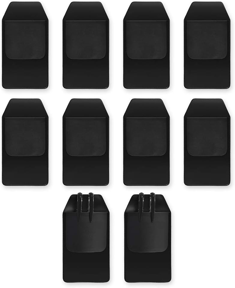 Shopready Black Shirt Pocket Protector Heavy Duty Pocket Protectors for