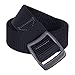 ROFIFY Men's Tactical Web Belts Nylon Military Canvas Men Waist Belt with Metal Buckle RFBT03BLACK