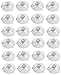 Suction Cups with Metal Hook 1 3/4 Inch 24 Pack Lot Also Includes One Suction Shower Hook