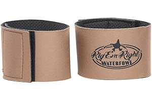 RIG EM RIGHT Rig'Em Right Waterfowl 2.5" Extra Wide Neoprene Ankle Gators for Bird Hunting Boots and Waders
