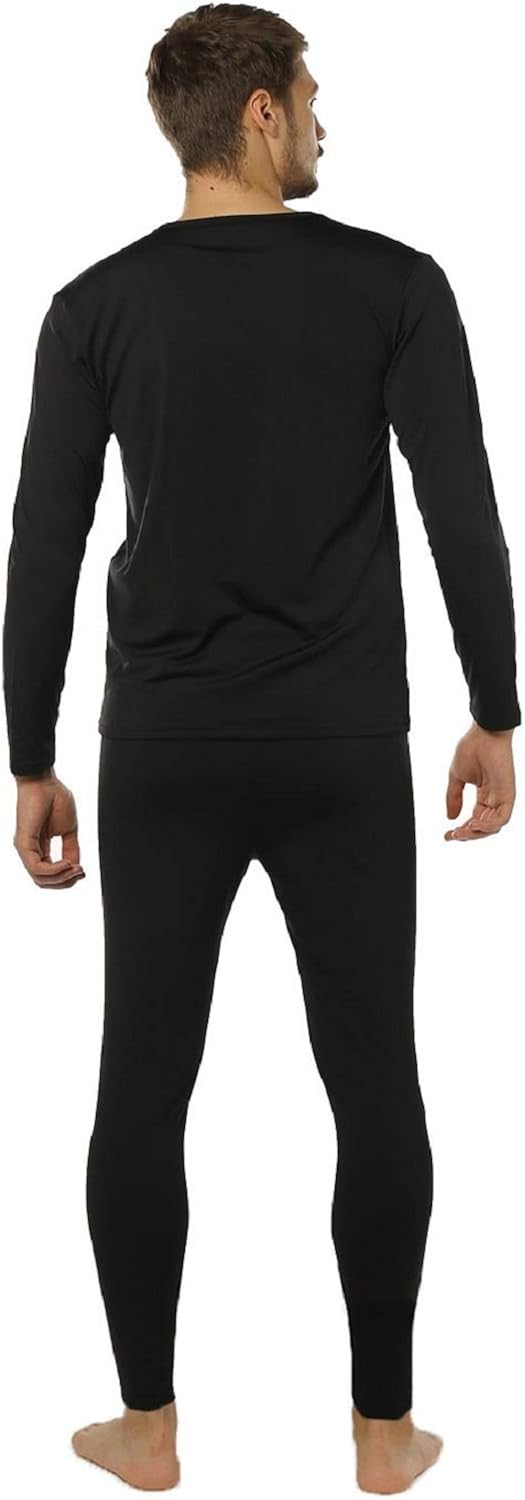 ViCherub Men's Thermal Underwear Set Long Johns Fleece Lined Warm Base Layer Thermals 2 Sets for Men at  Men’s Clothing store