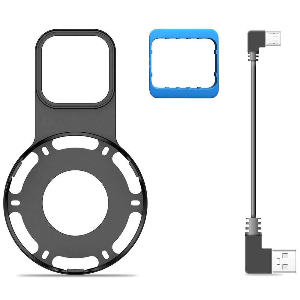 Echo Dot Wall Mount Outlet Hanger - Idealife Speakers Holder for Dot 2nd Generation Speaker Alexia Echo Dot Bracket Plug Mount with Alexa Short Charging Cable, Space-Saving Speaker Hanger (Black)