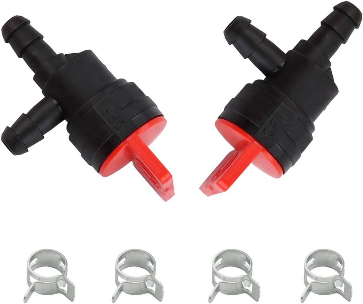 Hipa (Pack of 2 1/4" 90 Degree Fuel Shut Off Valve for 698181 494539 697944 Tecumseh 35857 : Garden & Outdoor