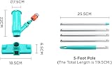 POOLWHALE Mini Jet Vac Vacuum Cleaner with Telescopic Pole & Brushes view 3