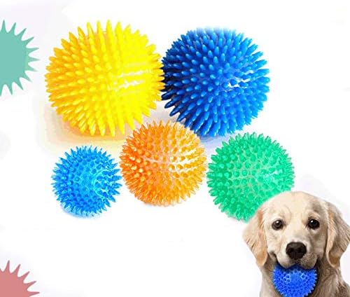 shadiao Dog Toy Sounding Bouncy Ball Dog Molar Cleaning Teeth Bite Resistant Ball Spiky Ball for Dog Pet Supplies - Image 5