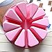 Big Round Flexible Silicone Mold for Handmade DIY Soap Cake with 10 Triangle Shaped Cavity