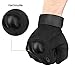 accmor Tactical Gloves Touch Screen Military Rubber Hard Knuckle Outdoor Gloves for Motorcycle Paintball Airsoft Cycling Camping, Full Finger/Half Finger