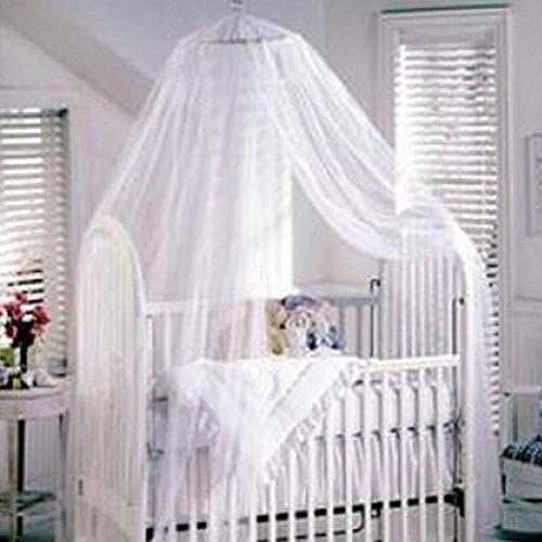 Baby Mosquito Net Canopy for Nursery Crib Netting Bed Cot, White