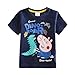 Coralup Little Boys Short Sleeve T-Shirt Tee Cotton Tops(3-4 Years, Navy)
