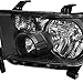 For 2007-2013 Tundra, 2008-2015 Sequoia Black Replacement Headlights Front Lamps L+R Pair L+R/2008 2009 2010 2011 2012