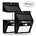TRANMIX Upgraded 20 LEDs Solar Powered Motion Sensor Lights Outdoor Waterproof Security Wall Lights for Garden, Patio, Deck, Yard, Fence(Separable Light Design with 8ft Connection Cord)