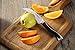 Paring Knife, MD&F Sharp Series Fruit Knife, Birds Beak Peeling, High Carbon German Stainless Steel Blade with Ergonomic ABS Handle, Peeling Slicing Cutting for Kitchen and Restaurant, 4 Inch