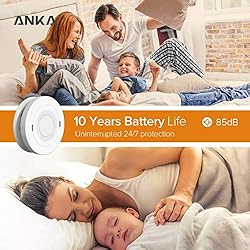 Smoke and Carbon Monoxide Detector Alarm,10-Year
